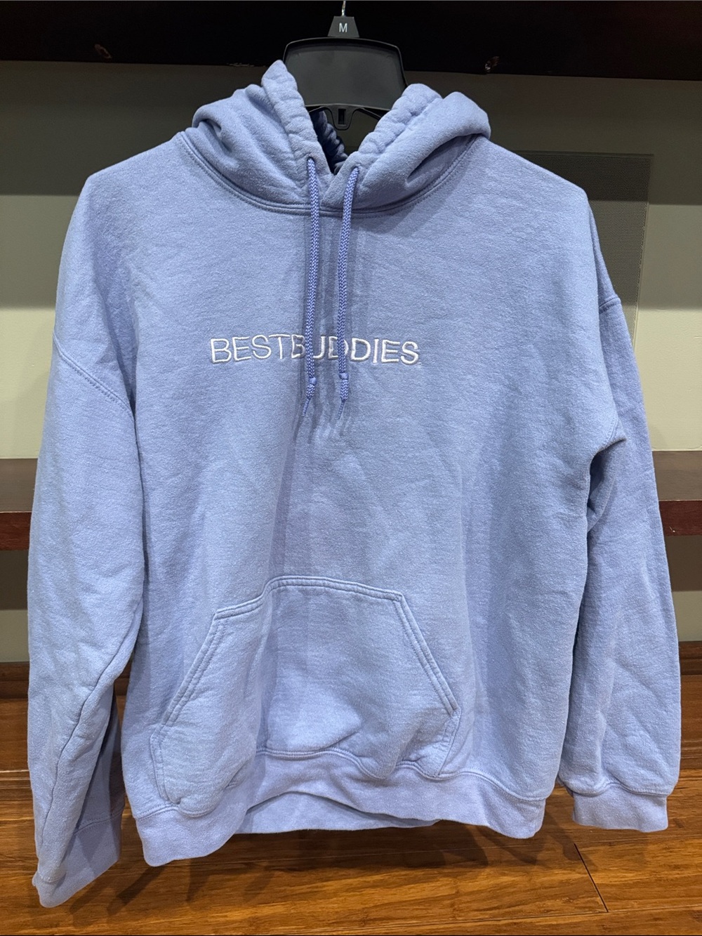 Gildan Light Purple Pullover Hoodie with Embroidered 'BESTBUDDIES'